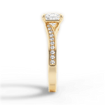 Elise Princess Cut Lab Grown Diamond 18Kt Yellow Gold Engagement Ring - View 4