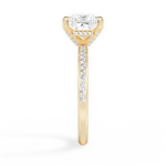 Janice Princess Cut Lab Grown Diamond 18Kt Yellow Gold Engagement Ring - View 4
