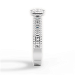 Lynn Princess Cut Lab Grown Diamond 18Kt White Gold Engagement Ring - View 4