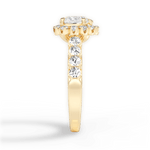 Lacey Heart Cut Lab Grown Diamond 18Kt Yellow Gold Engagement Ring - View 3