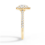 Leah Heart Cut Lab Grown Diamond 18Kt Yellow Gold Engagement Ring - View 3