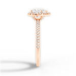 Joanne Heart Cut Lab Grown Diamond 18Kt Rose Gold Engagement Ring - View 2