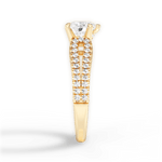 Jessica Heart Cut Lab Grown Diamond 18Kt Yellow Gold Engagement Ring - View 3