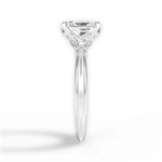 Elaine Radiant Cut Lab Grown Diamond Platinum Engagement Ring - View 4