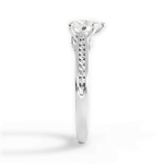 Elena Heart Cut Lab Grown Diamond 14Kt White Gold Engagement Ring - View 4