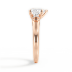 Florence Pear Cut Lab Grown Diamond 18Kt Rose Gold Engagement Ring - View 3