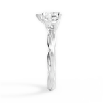 Bianca Pear Cut Lab Grown Diamond 18Kt White Gold Engagement Ring - View 3