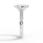 Elena Marquise Cut Lab Grown Diamond 14Kt White Gold Engagement Ring - View 4