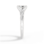 Charlotte Radiant Cut Lab Grown Diamond 18Kt White Gold Engagement Ring - View 4