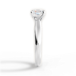 Beverly Asscher Cut Lab Grown Diamond 14Kt White Gold Engagement Ring - View 3
