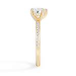 Janice Heart Cut Lab Grown Diamond 18Kt Yellow Gold Engagement Ring - View 3