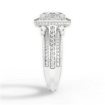 Madison Oval Cut Lab Grown Diamond 18Kt White Gold Engagement Ring - View 2