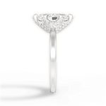 Gemma Marquise Cut Lab Grown Diamond Platinum Engagement Ring - View 2