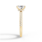 Giselle Radiant Cut Lab Grown Diamond 18Kt Yellow Gold Engagement Ring - View 3