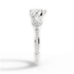 Geraldine Heart Cut Lab Grown Diamond 14Kt White Gold Engagement Ring - View 2