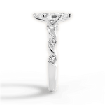 Emma Marquise Cut Lab Grown Diamond Platinum Engagement Ring - View 4