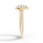 Kim Heart Cut Lab Grown Diamond 18Kt Yellow Gold Engagement Ring - View 2