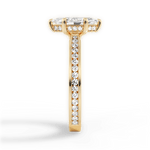Katelyn Marquise Cut Lab Grown Diamond 18Kt Yellow Gold Engagement Ring - View 3