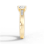 Brittany Princess Cut Lab Grown Diamond 18Kt Yellow Gold Engagement Ring - View 4