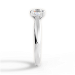 Amy Asscher Cut Lab Grown Diamond 18Kt White Gold Engagement Ring - View 4