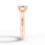 Dorothy Radiant Cut Lab Grown Diamond 18Kt Rose Gold Engagement Ring - View 3