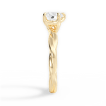 Bianca Heart Cut Lab Grown Diamond 18Kt Yellow Gold Engagement Ring - View 3