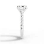 Dana Radiant Cut Lab Grown Diamond 14Kt White Gold Engagement Ring - View 4