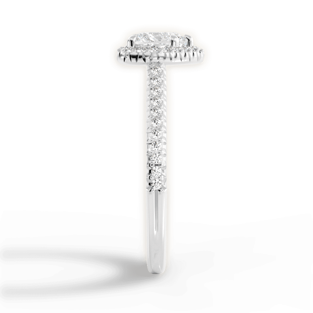 Jenny Heart Cut Lab Grown Diamond 14Kt White Gold Engagement Ring - View 3