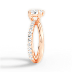 Jennifer Heart Cut Lab Grown Diamond 18Kt Rose Gold Engagement Ring - View 2