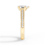 Deborah Pear Cut Lab Grown Diamond 18Kt Yellow Gold Engagement Ring - View 4