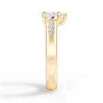 Brittany Heart Cut Lab Grown Diamond 18Kt Yellow Gold Engagement Ring - View 3