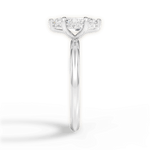 Brenda Marquise Cut Lab Grown Diamond 18Kt White Gold Engagement Ring - View 3