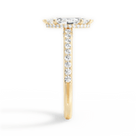 Joan Marquise Cut Lab Grown Diamond 18Kt Yellow Gold Engagement Ring - View 2