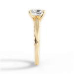 Annette Radiant Cut Lab Grown Diamond 18Kt Yellow Gold Engagement Ring - View 2