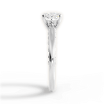 Annette Princess Cut Lab Grown Diamond 14Kt White Gold Engagement Ring - View 2