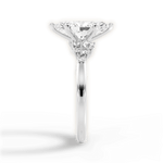 Carmen Marquise Cut Lab Grown Diamond 18Kt White Gold Engagement Ring - View 3