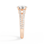 Kendra Oval Cut Lab Grown Diamond 18Kt Rose Gold Engagement Ring - View 4
