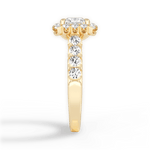 Lacey Princess Cut Lab Grown Diamond 18Kt Yellow Gold Engagement Ring - View 4