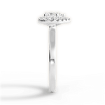 Fiona Heart Cut Lab Grown Diamond Platinum Engagement Ring - View 4
