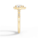 Julie Heart Cut Lab Grown Diamond 18Kt Yellow Gold Engagement Ring - View 2