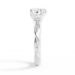 Bianca Heart Cut Lab Grown Diamond Platinum Engagement Ring - View 2