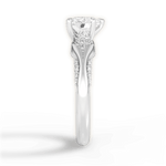 Isabel Heart Cut Lab Grown Diamond 18Kt White Gold Engagement Ring - View 3
