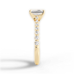 Dana Emerald Cut Lab Grown Diamond 18Kt Yellow Gold Engagement Ring - View 4
