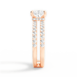 Christie Princess Cut Lab Grown Diamond 18Kt Rose Gold Engagement Ring - View 2