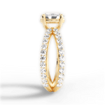 Lauren Oval Cut Lab Grown Diamond 18Kt Yellow Gold Engagement Ring - View 3