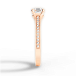 Donna Asscher Cut Lab Grown Diamond 18Kt Rose Gold Engagement Ring - View 2