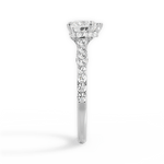 Laura Heart Cut Lab Grown Diamond 14Kt White Gold Engagement Ring - View 4