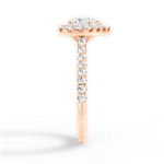 Leah Heart Cut Lab Grown Diamond 18Kt Rose Gold Engagement Ring - View 2