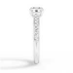 Elizabeth Round Cut Lab Grown Diamond Platinum Engagement Ring - View 3
