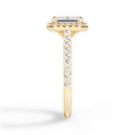 Leah Emerald Cut Lab Grown Diamond 18Kt Yellow Gold Engagement Ring - View 3